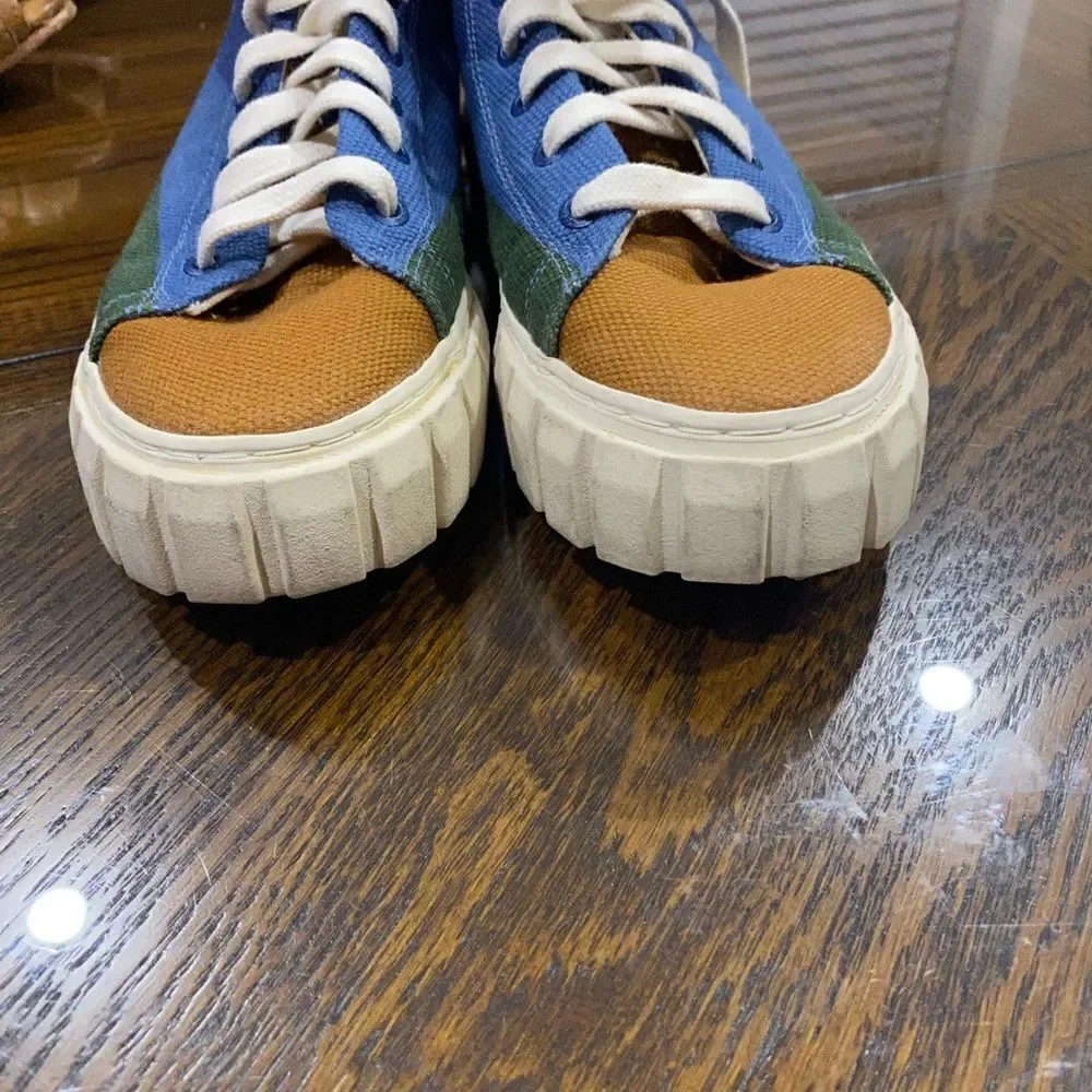 FARM RIO Rainbow Sun High Top Platform Lace Up Sneakers Multicolor